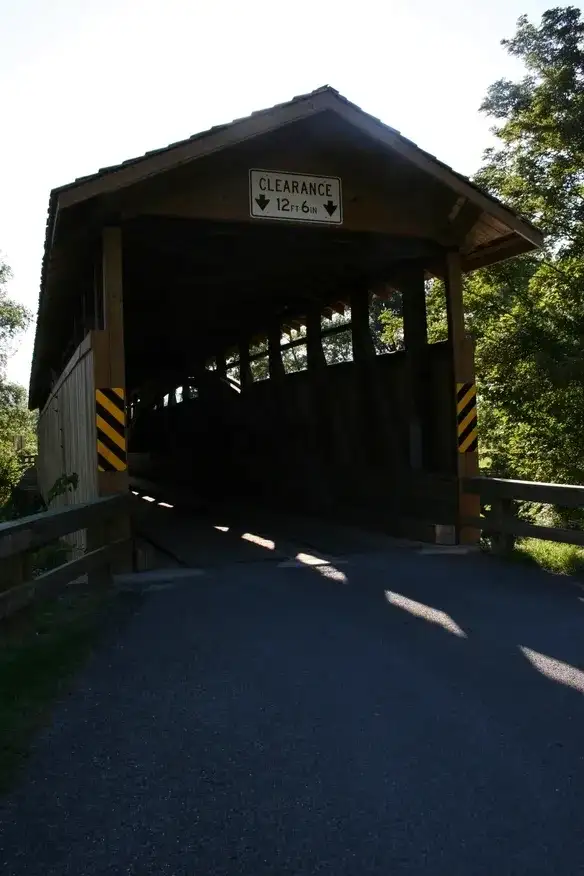 Claycomb Covered Bridge in Bedford