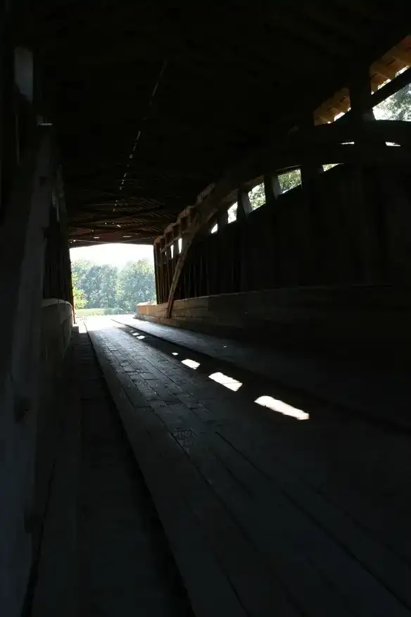 Claycomb Covered Bridge in Bedford