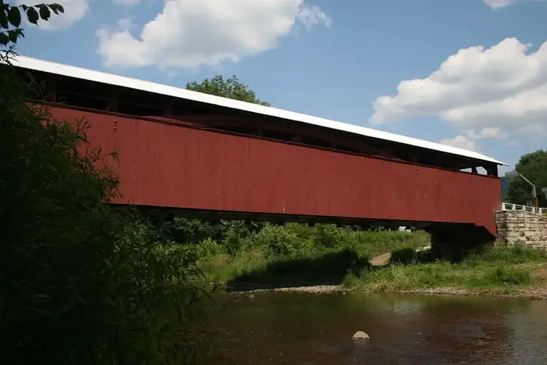 Herline Covered Bridge in Manns Choice PA